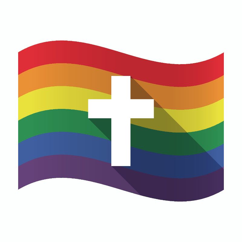Gay christian flag
