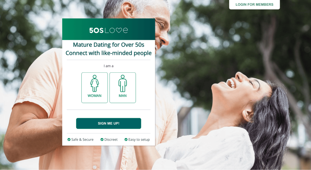 50slove review: register on 50s love dating